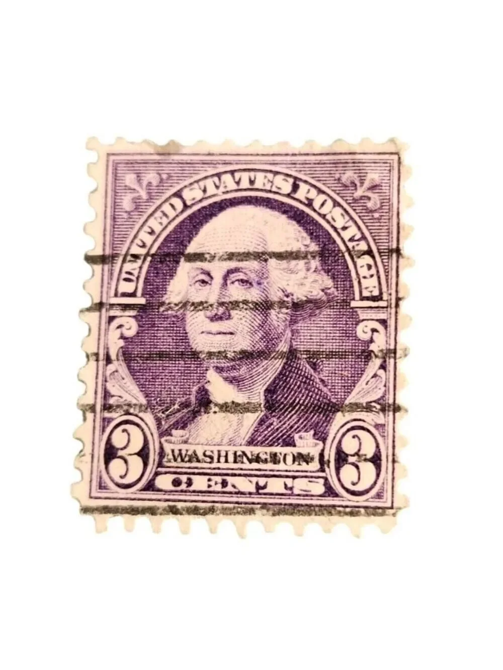 Vintage 1932 Washington 3¢ U.S. Postage Stamp Purple